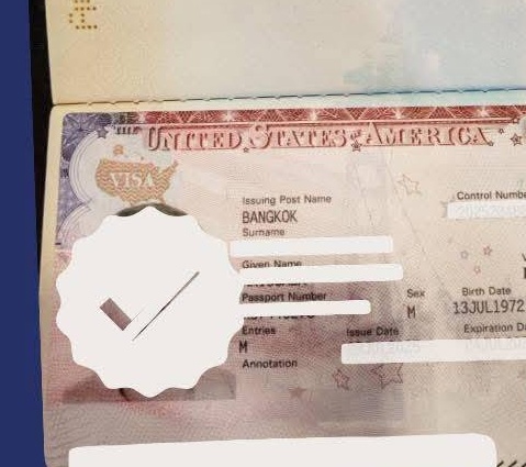ตัวอย่างเอกสารประกอบการเดินทาง - US Visa Sample 6